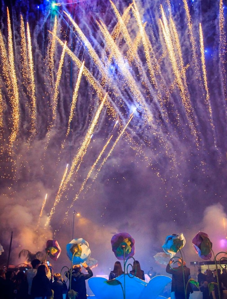 Fuochi d'artificio per feste di compleanno e matrimonio